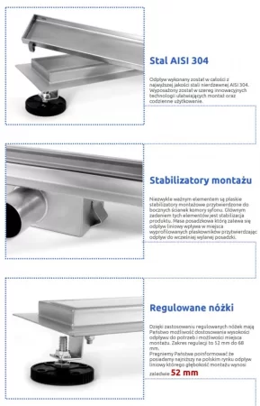 Душевой канал 700 мм 2 в 1 с основой под плитку Rea Neo&Pure N REA-G0092 