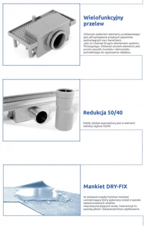 Душевой канал 700 мм 2 в 1 с основой под плитку Rea Neo&Pure N REA-G0092 