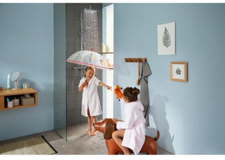 Душевая система Hansgrohe Croma E Showerpipe 27630000 с термостатом Хром 