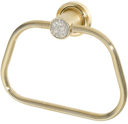 Кольцо для полотенец Boheme Royal Cristal 10925-G-B Золото 