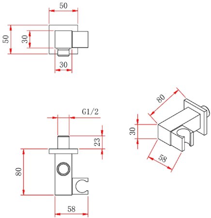 Душевая система Berges Nardis 3S Black 071006 Черная матовая 