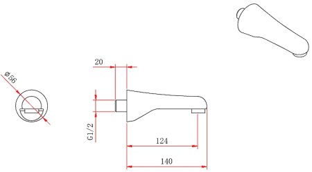 Душевая система Berges Nardis 3S Black 071006 Черная матовая 