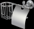 Бумагодержатель и освежителя воздуха GANZER GZ-R31031 CHROME 