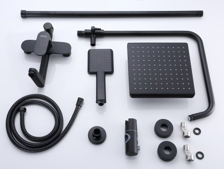 Душевая система Bond B01-9488 Черная матовая 