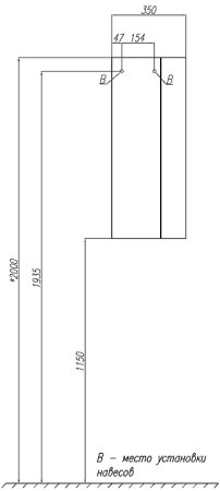 Подвесной шкаф Aquaton Терра 35 1A247103TEKA0 Дуб кантри Антрацит 