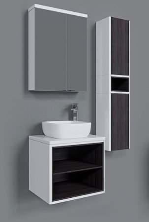 Тумба под раковину Aquaton Брук 60 1A201301BCDF0 подвесная Дуб феррара 