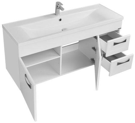 Тумба под раковину Aquaton Диор 120 1A110601DR010 подвесная Белая 