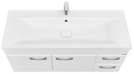 Тумба под раковину Aquaton Диор 120 1A110601DR010 подвесная Белая 