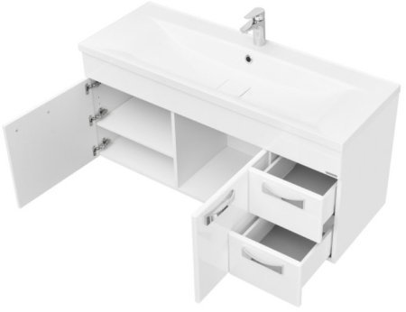 Тумба под раковину Aquaton Диор 120 1A110601DR010 подвесная Белая 