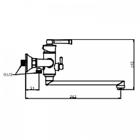 Cмеситель для ванны ViEiR V273541-D Бронза 