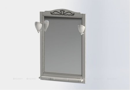 Зеркало Aquanet Амелия 80 орех 