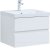 Тумба с раковиной Aquanet Беркли 60 белый глянец (2 ящика) 