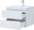 Тумба с раковиной Aquanet Беркли 60 белый глянец (2 ящика) 