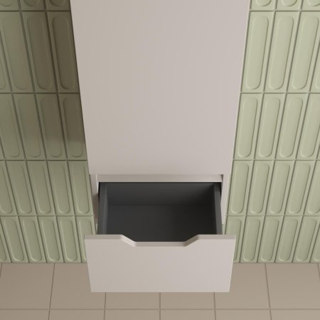 Пенал подвесной Style Line  "Остин" 360 см 1 ящик крем эмаль PLUS 