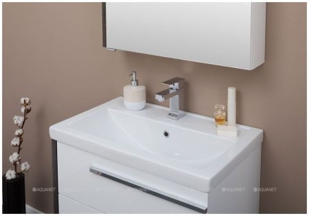 Зеркало-шкаф Aquanet Фостер 70 эвкалипт мистери/белый 