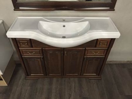 Тумба под раковину Opadiris Риспекто 120 Z0000009574 Орех антикварный ручки Бронза 