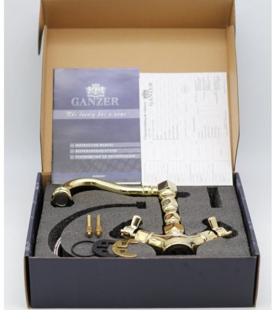 Cмеситель для раковины GANZER OTTO GZ15013-E GOLD 