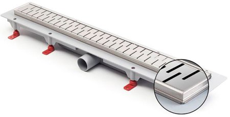 Душевой лоток Azario AZ-CH 550 MN с рамкой и решеткой Medium 