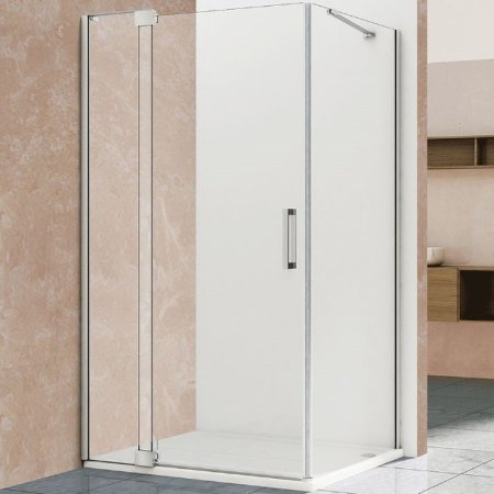 Душевой уголок Vincea Extra 100х100 VSR-1E901010CL профиль Хром стекло прозрачное 