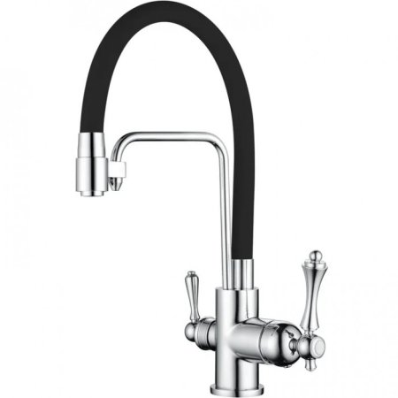 Cмеситель для кухни под фильтр GANZER SILESTIS GZ77025C Черный 