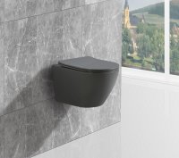 Унитаз-подвесной ESBANO AMAPOLA серый матовый