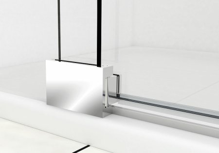 Душевая дверь Vincea Extra 90 VDP-1E8090CLB профиль Черный стекло прозрачное 