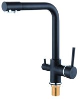 Смеситель для кухни с подключением фильтра для воды D-Lin D159315-1A, черный