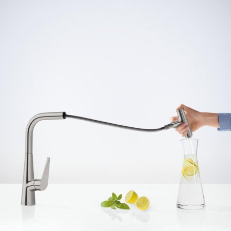 Смеситель Hansgrohe Talis Select M51 72826800 для кухонной мойки, сталь 