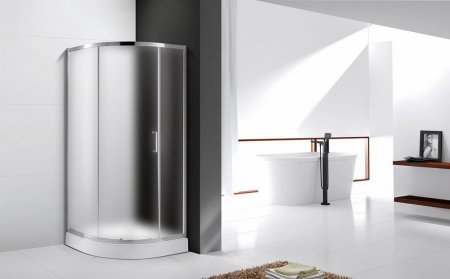 Душевой уголок Cezares Molveno R 1 100 P Cr стекло punto 