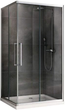 Душевой уголок Abber Schwarzer Diamant 120x90 AG02129H профиль Хром стекло прозрачное 