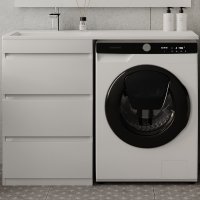 Тумба под раковину Style Line Даллас 110 Люкс Plus СС-00002369 Белая Тумба под раковину Style Line Даллас 110 Люкс Plus СС-00002369 Белая