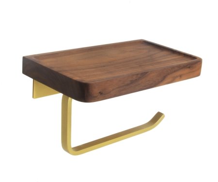 Держатель для туалетной бумаги Bronze de Luxe FOREST 10705G, матовое золото 