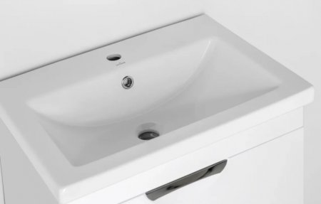 Тумба под раковину Style Line Жасмин 2 60 Люкс Plus ЛС-00000728 подвесная Белый глянец 