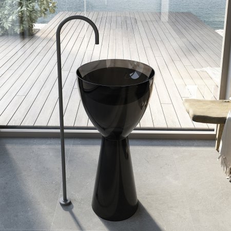 Раковина Abber Kristall 45 AT2703Onyx Черная 