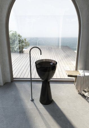 Раковина Abber Kristall 45 AT2703Onyx Черная 