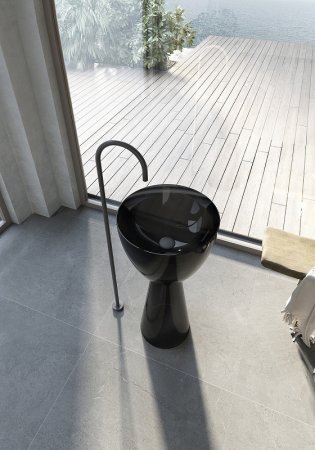 Раковина Abber Kristall 45 AT2703Onyx Черная 