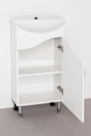 Тумба под раковину Style Line Эко Волна 2 Азов 40 Белый глянец 