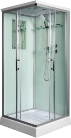 Душевая кабина WeltWasser WW500 Laine 1002 100x100 10000003263 профиль Хром стекло прозрачное 