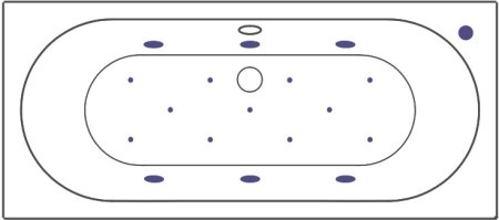 Акриловая ванна Excellent Oceana WAEX.OCE18.RELAX 180x80 