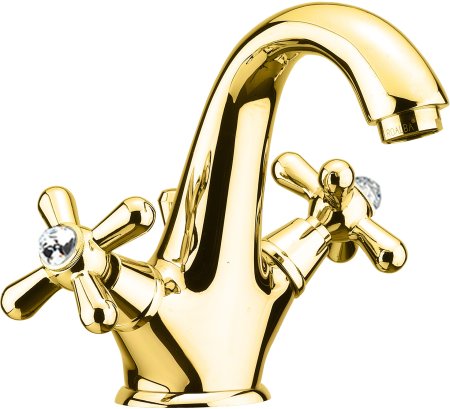 Смеситель для раковины Fiore MARGOT SKY (SWAROVSKI®) 01OO0623, золото 