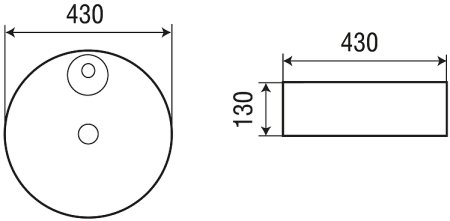 Раковина-чаша WeltWasser Elbach 3209 43 10000004567 Белый глянец 