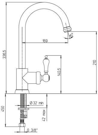 Смеситель для кухни Paini Duomo 88CR572L1USKM Хром 