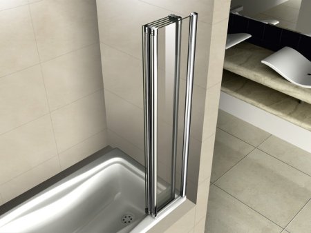 Шторка на ванну Cezares Pratico V5 120/140 P Cr L 