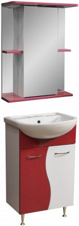 Мебель для ванной Stella Polar Колор-1 55 красная 