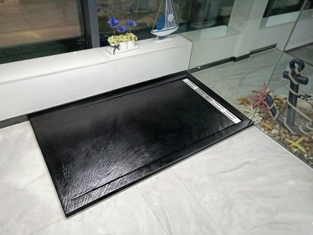 Душевой поддон из искусственного камня WeltWasser WW TRS 10090 STONE-BL 100x90 10000005450 Черный 