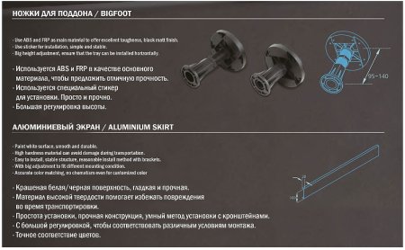 Душевой поддон из искусственного камня WeltWasser WW TRS 10090 STONE-BL 100x90 10000005450 Черный 