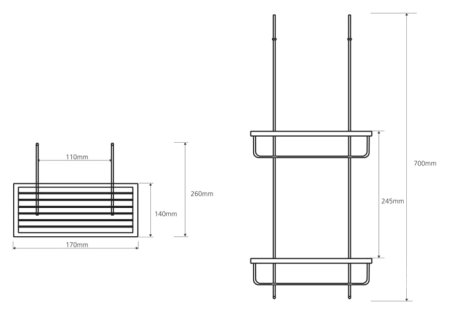 Полка Bemeta Cytro 104702172 