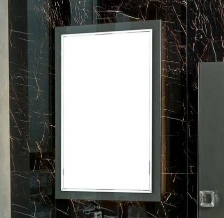 Зеркало Boheme Armadi Art Lucido 70 567-GR с подсветкой Графит глянцевое 