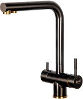 Смеситель Zorg Inox SZR-7039 BR/GRAFIT для кухонной мойки, бронза, графит