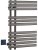 Электрический полотенцесушитель Boheme Venturo 723-GM Оружейная сталь 